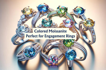 Colored Moissanite Perfect for Engagement Rings