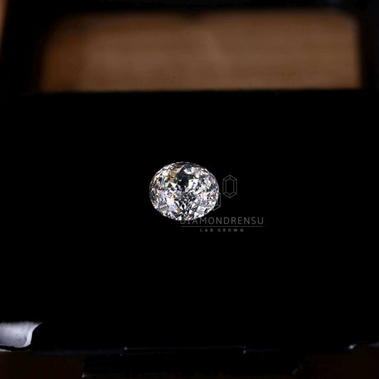 Antique Portuguese Cut Lab Grown Diamond for Custom Engagement Ring