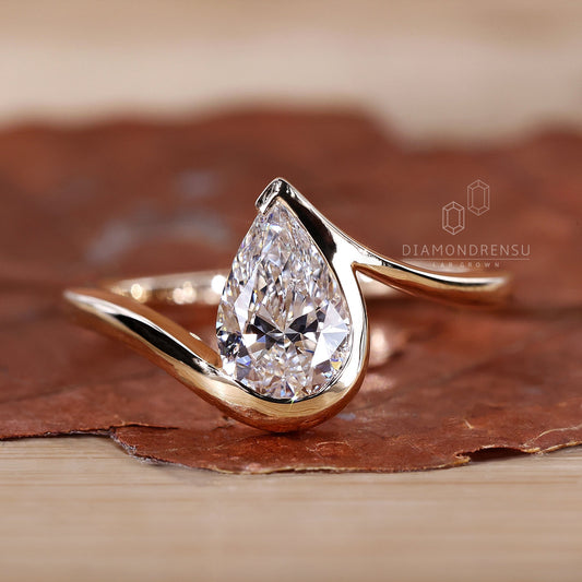 Pear Shaped Engagement Ring Timeless and Unique Design