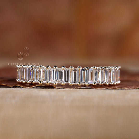 Modern Baguette Diamond Eternity Band - Eternal Love