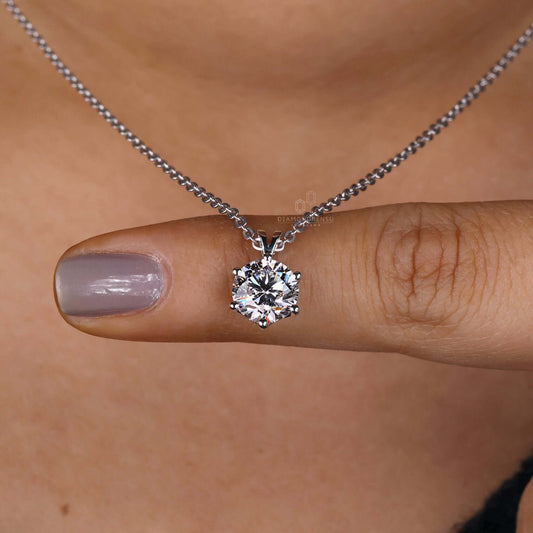 Round Diamond Solitaire Pendant Luxury You Can Wear