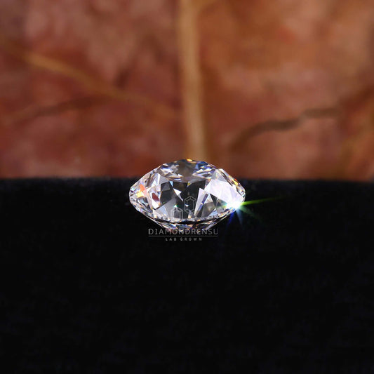 Round Old European Cut Lab Grown Diamond for Custom Engagement Ring