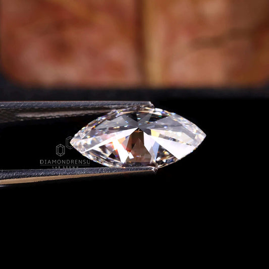 2 Carat Marquise Cut Lab Grown Diamond for Custom Jewelry