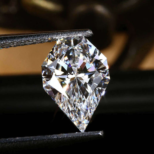 Antique Spear Cut Lab Grown Diamond for Engagement Ring