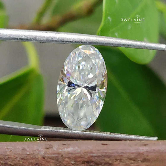 2.65 CT Moval Cut Colorless VVS Loose Moissanite for Dazzling Wedding Pendant