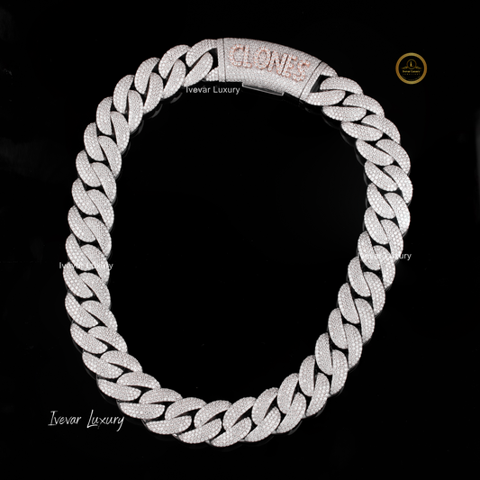 Exclusive Lab Grown Diamond Cuban Chain for Men By Ivevar