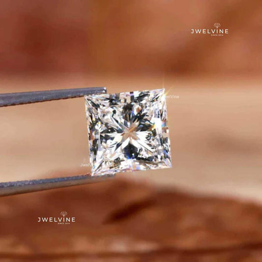 3.0 CT Princess Cut Lab Grown Diamond for Engagement Ring