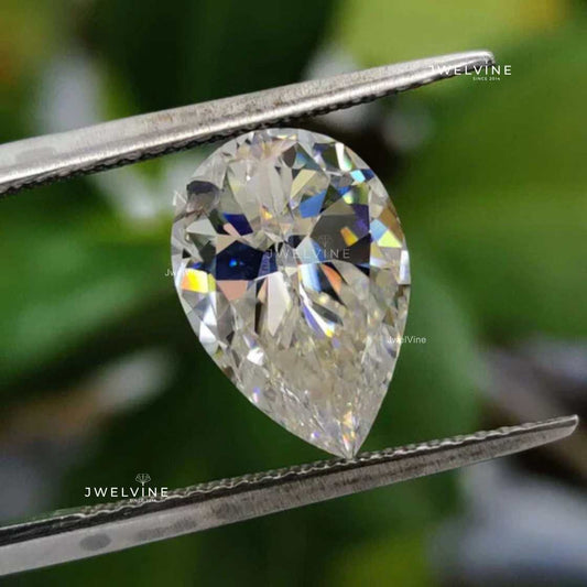 3.02 CT Unique Pear Cut Colorless Loose Moissanite for Jewelry