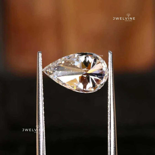 2 Carat Pear Cut Lab Created Diamond G/VS, IGI Certified Diamond