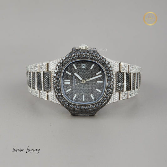 Custom Iced-Out Luxury Diamond Watch Design by Ivevar