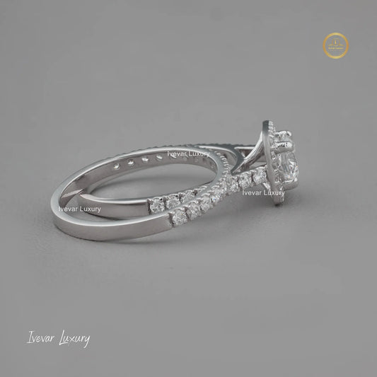 Luxury Natural Diamond Engagement Ring by Ivevar