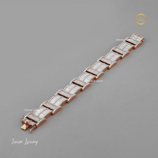 Unique Lab Grown Diamond Bangle Bracelet by Ivevar