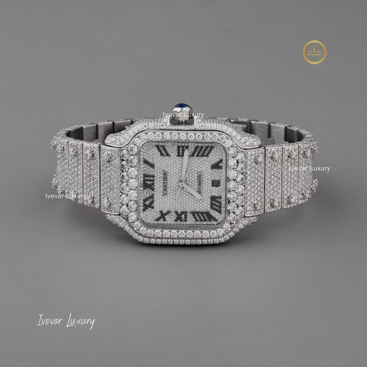 Lab Diamond Watch Full Iced Luxury by Ivevar