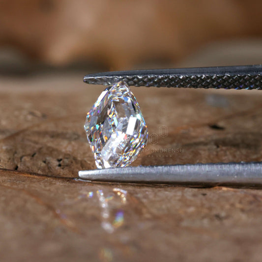 1.70 CT Emerald Cut Lab Grown Diamond, D/VVS Loose Lab Created Diamond for Custom Engagement Ring