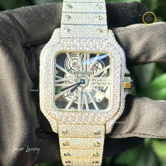 Exclusive Luxury Watch – Full Iced Natural Diamonds by Ivevar