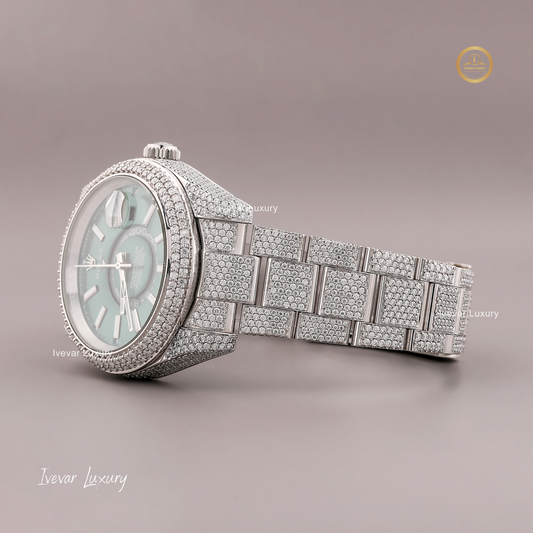 Luxury Full Iced Out Moissanite Diamond Watch by Ivevar