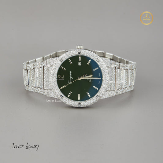 Luxe Iced-Out Lab-Grown Diamond Watch by Ivevar