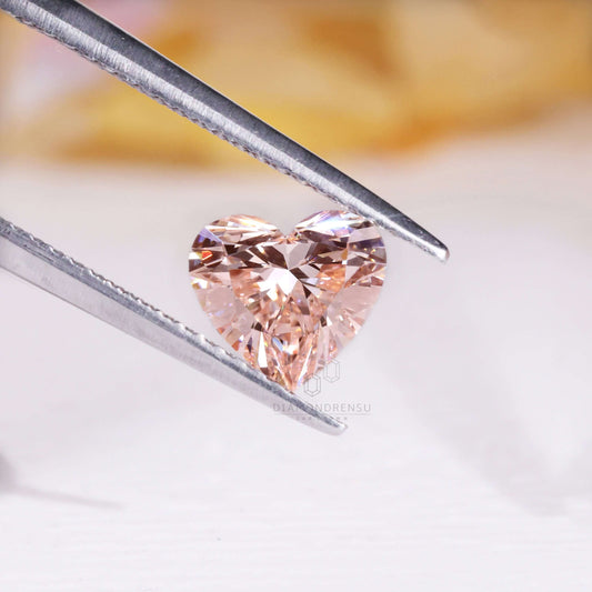 Fancy Pink Color Lab Grown Diamond, 1.12 CT Heart Shape VS Clarity Diamond for Engagement Ring, Anniversary Gift or Wedding Ring