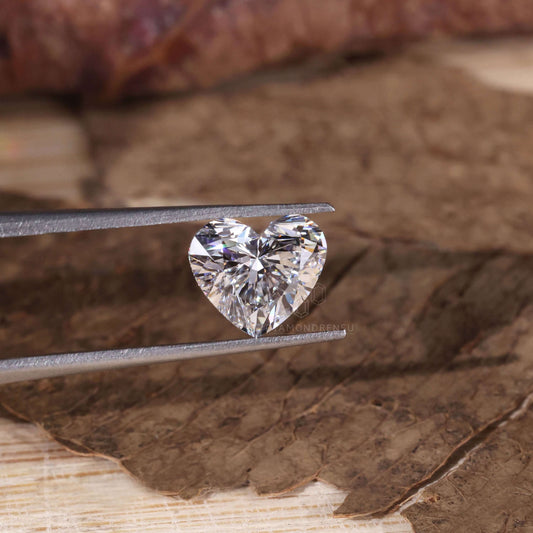 1.50 CT Heart Shaped Lab Grown Diamond, Loose Diamond for Custom Jewelry