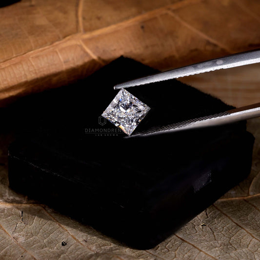 1 CT Princess Cut Lab Grown Diamond for Custom Engagement Ring