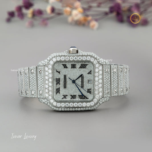 Moissanite Diamond Full Iced Out Watch for Sports by Ivevar