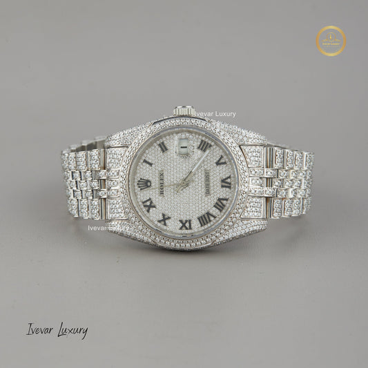 Luxe Lab Diamond Iced Watch by Ivevar