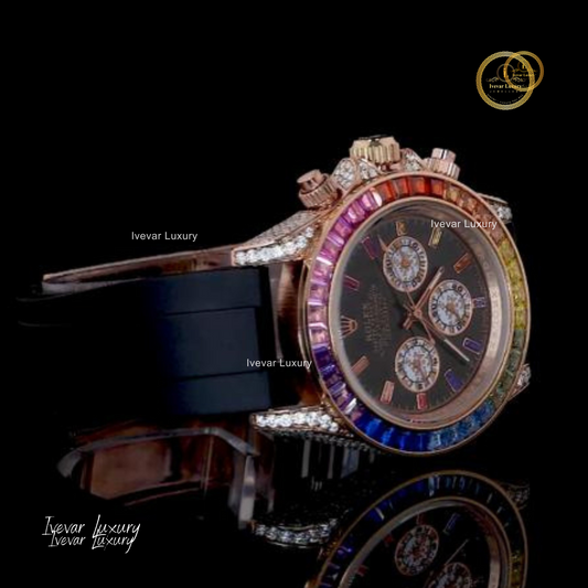 Lab Diamond Half Iced Luxury Timepiece by Ivevar