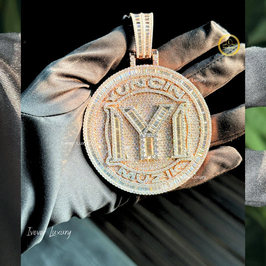 Custom Lab Grown Diamond Pendant Necklace by Ivevar