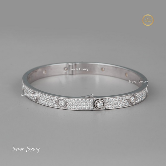 Custom Moissanite Diamond Tennis Bracelet by Ivevar