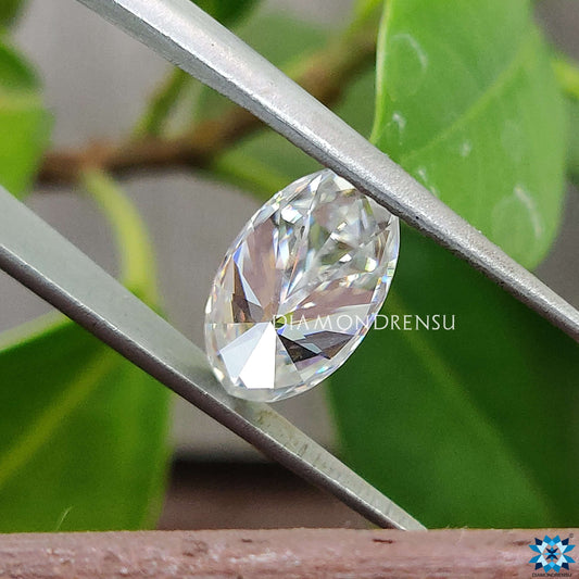 2.65 CT Moval Cut Colorless VVS Loose Moissanite for Dazzling Wedding Pendant