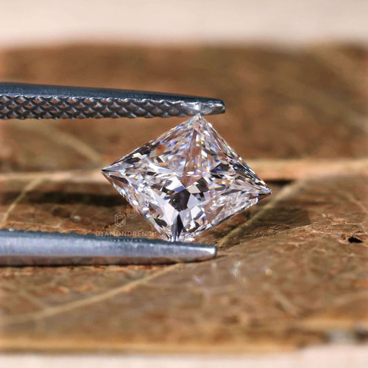 1.30 CT Princess Cut Lab Grown Diamond for Custom Engagement Ring